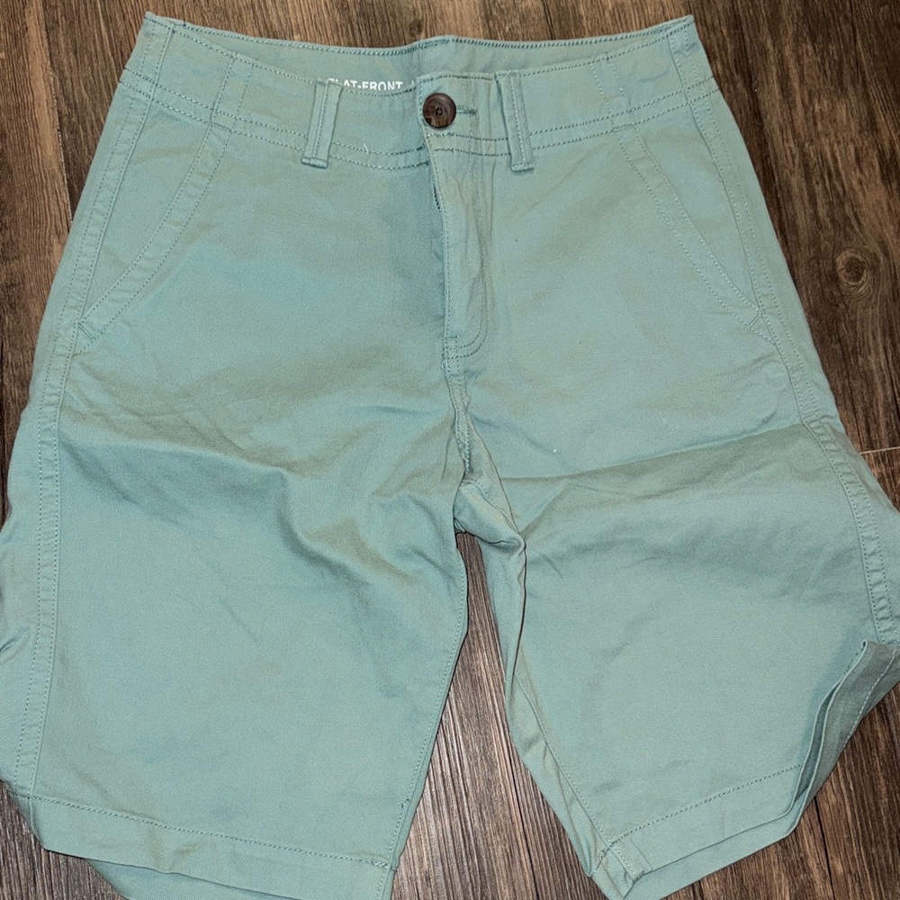 Urban Outfitters Sage Green Flat Front Shorts